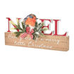 Picture of CHRISTMAS ROBIN NOEL WOOD PLAQUE